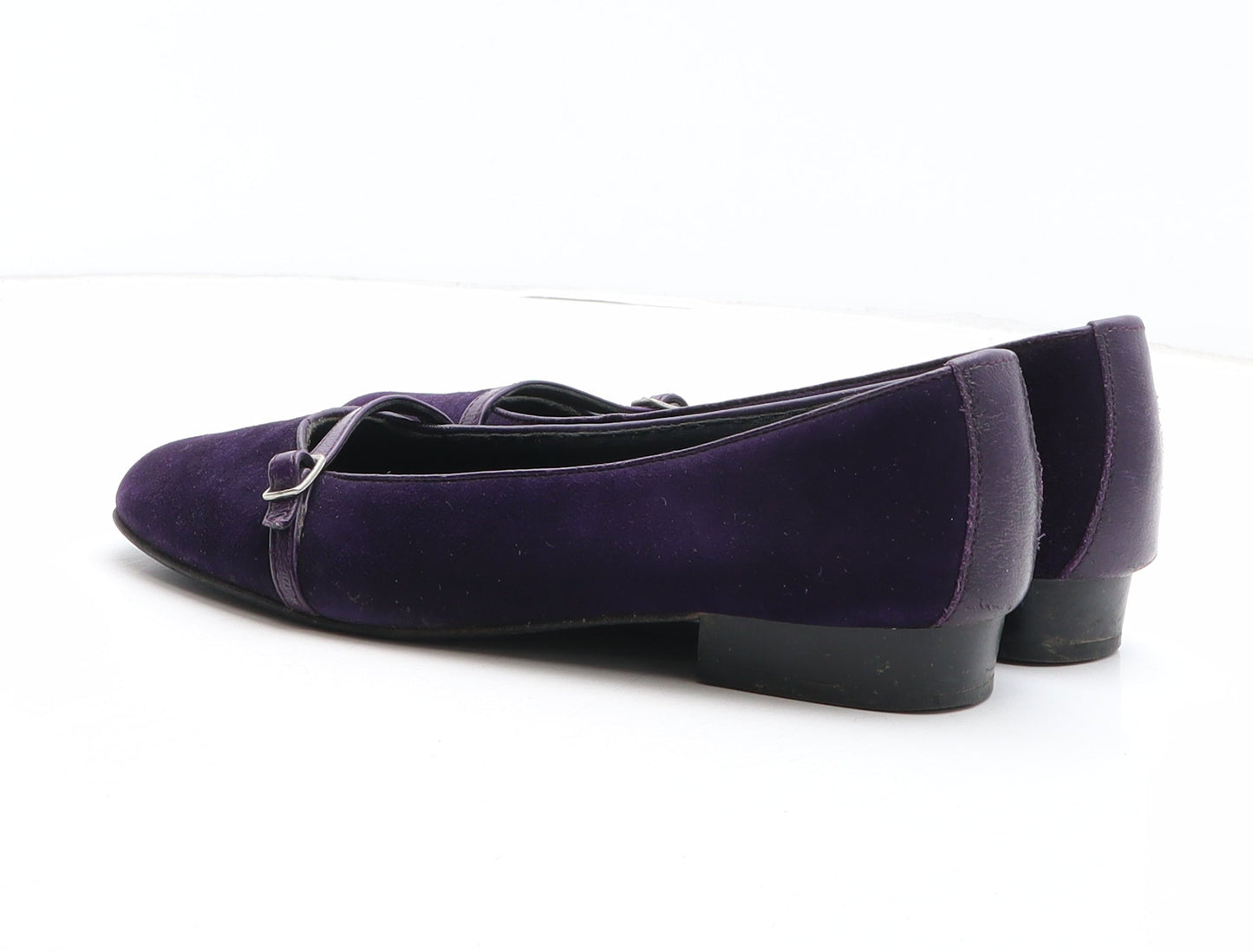 Preworn Womens Purple Suede Slip On Casual UK