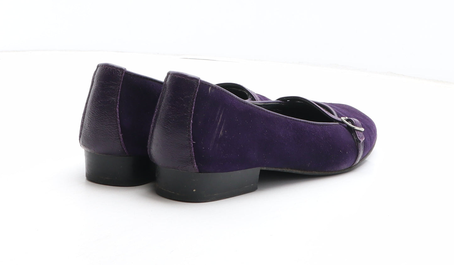 Preworn Womens Purple Suede Slip On Casual UK