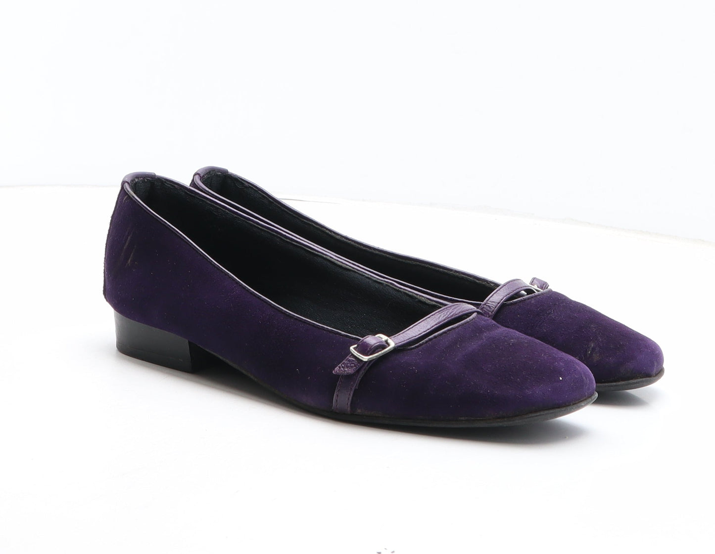 Preworn Womens Purple Suede Slip On Casual UK
