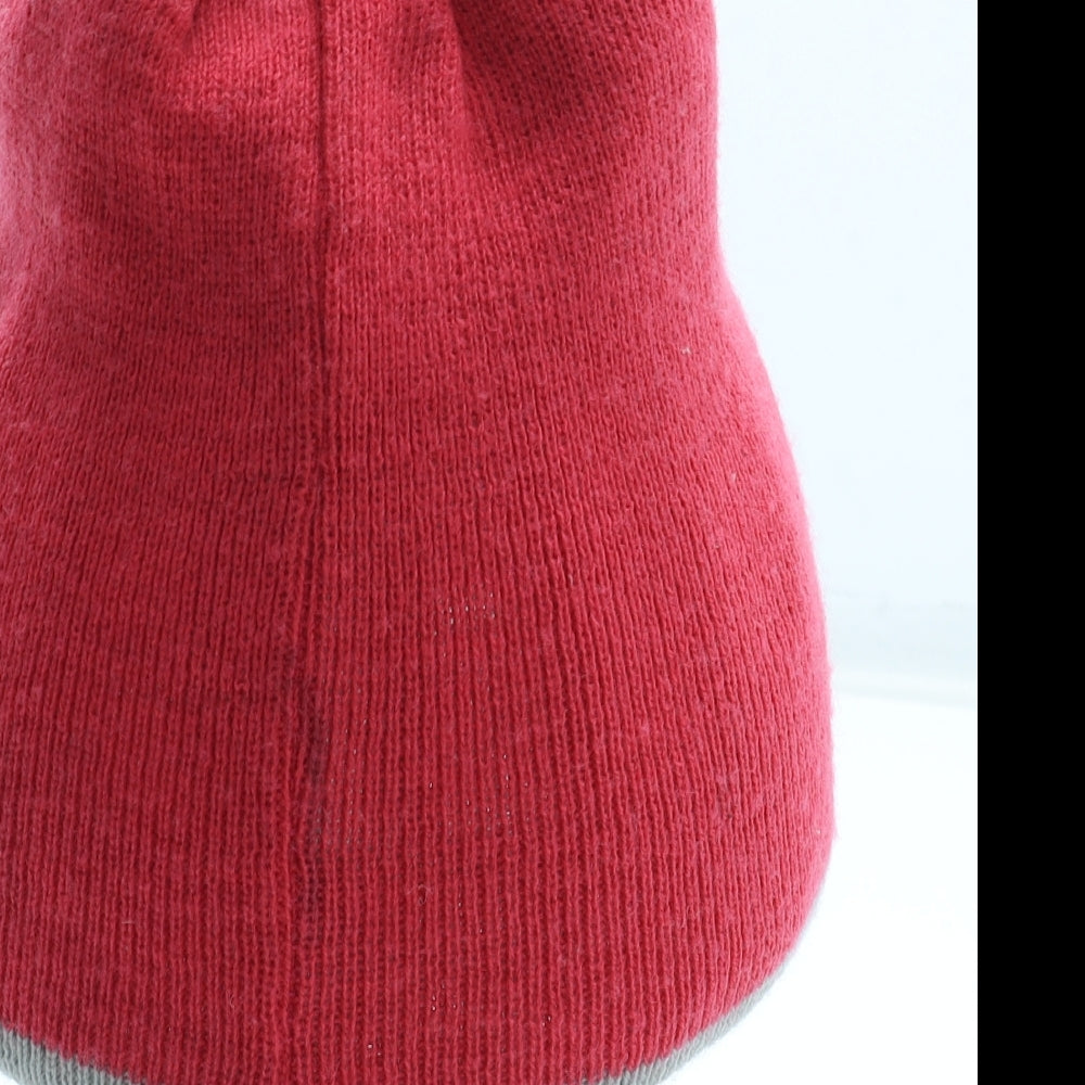 Preworn Womens Pink Acrylic Beanie One Size