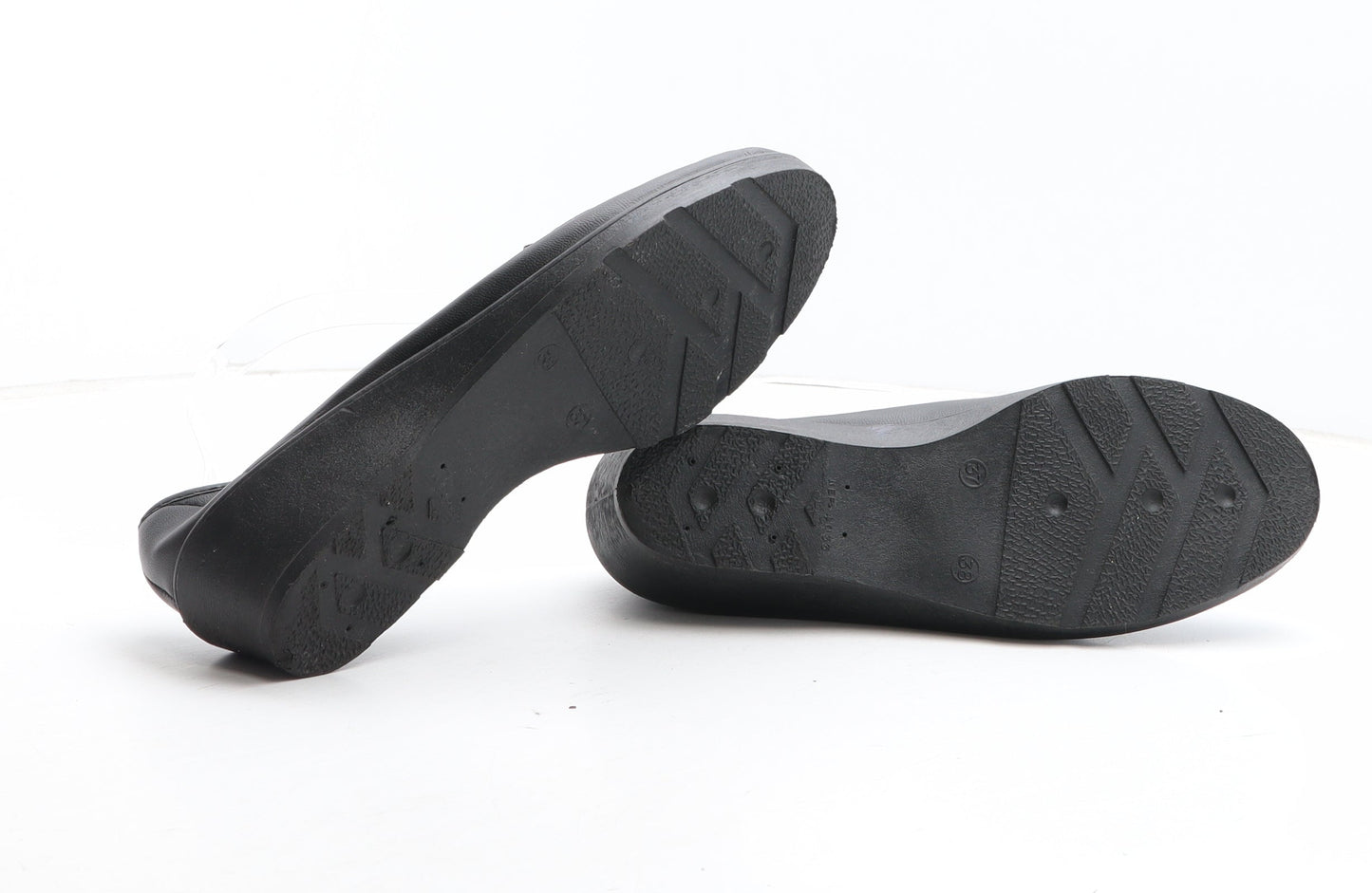 Preworn Womens Black Synthetic Slip On Casual UK
