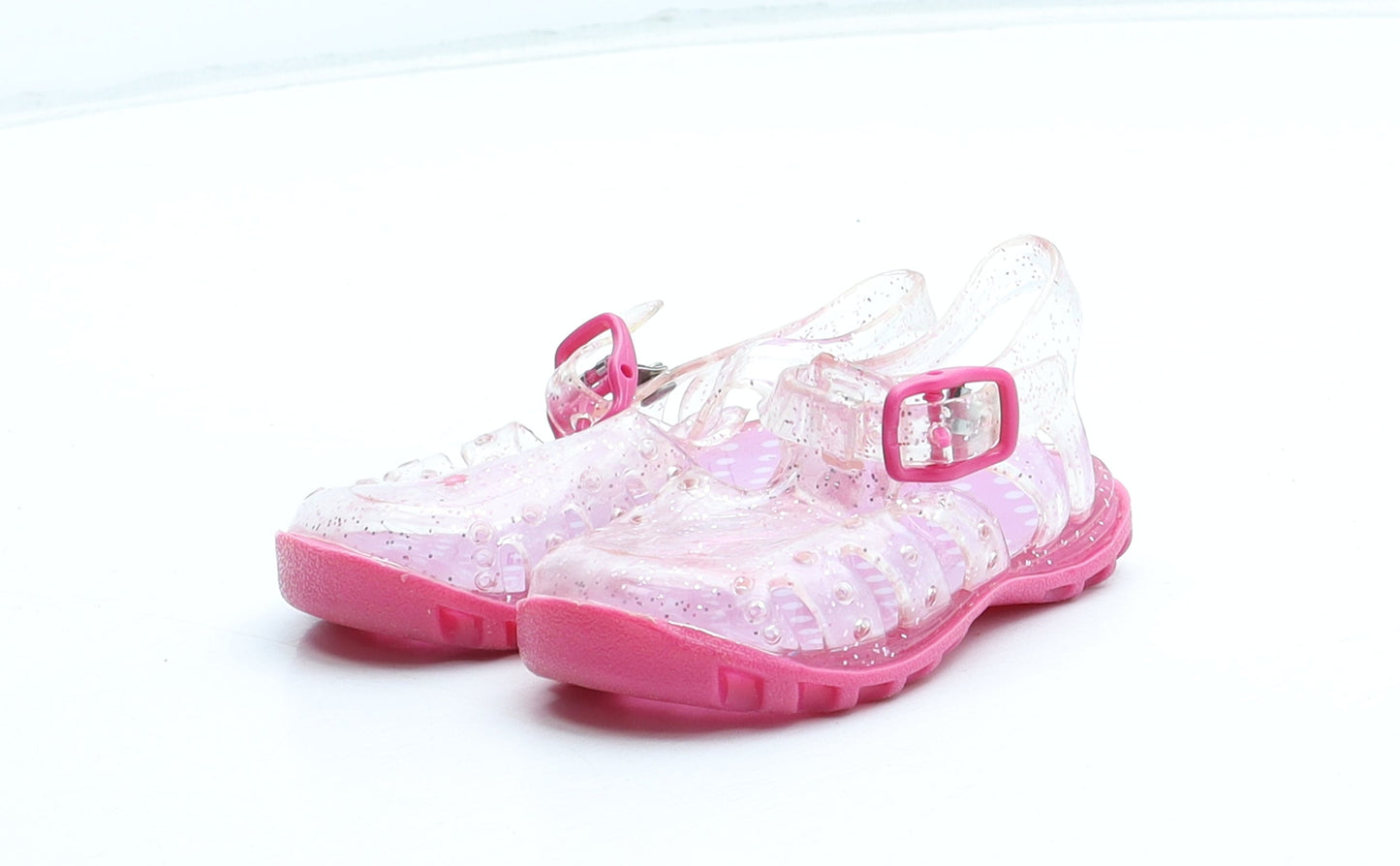 Preworn Girls Pink Rubber Fisherman Sandal UK 6.5 24 - Size 6-9 months