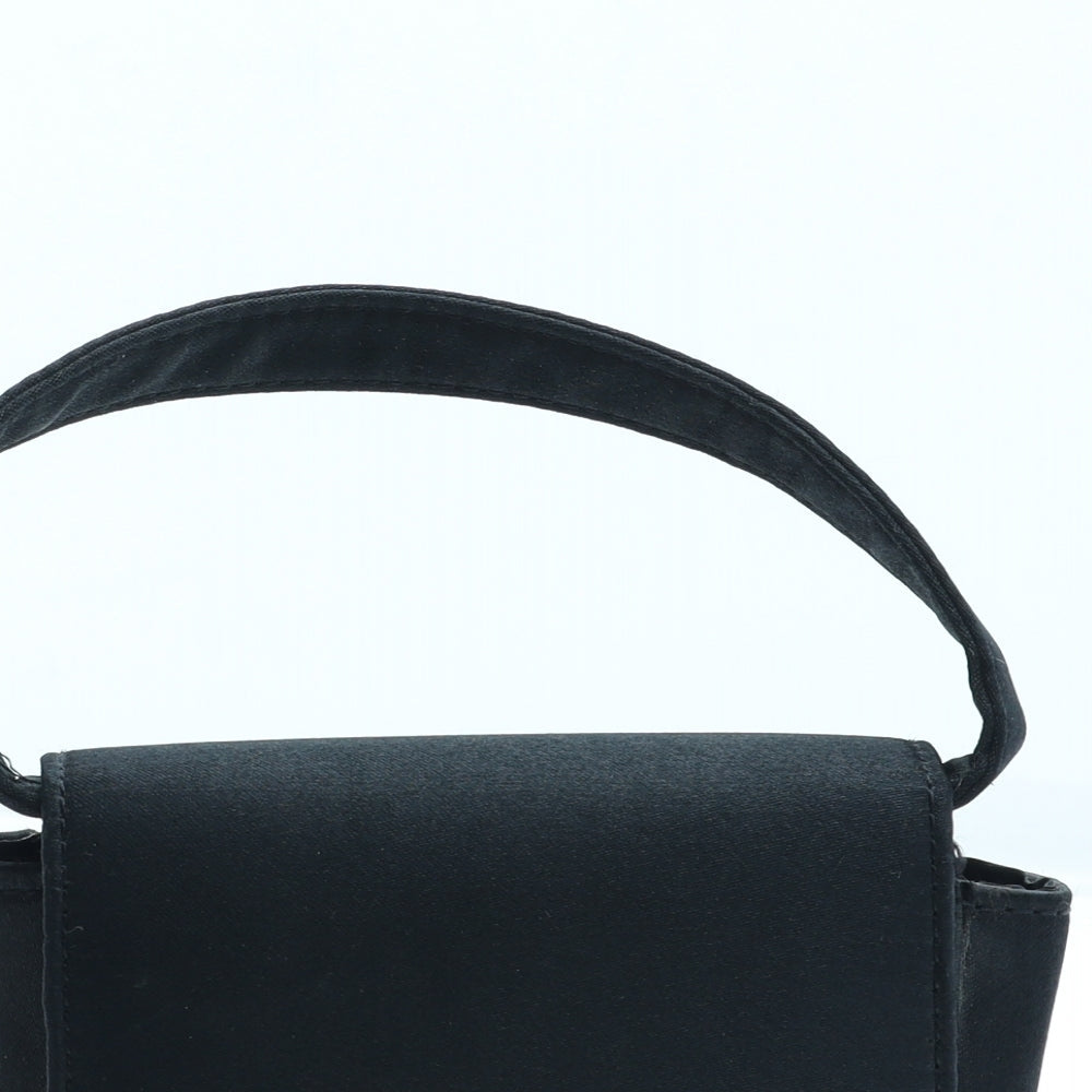 Preworn Girls Black Polyester Top Handle Bag Size Small Magnetic
