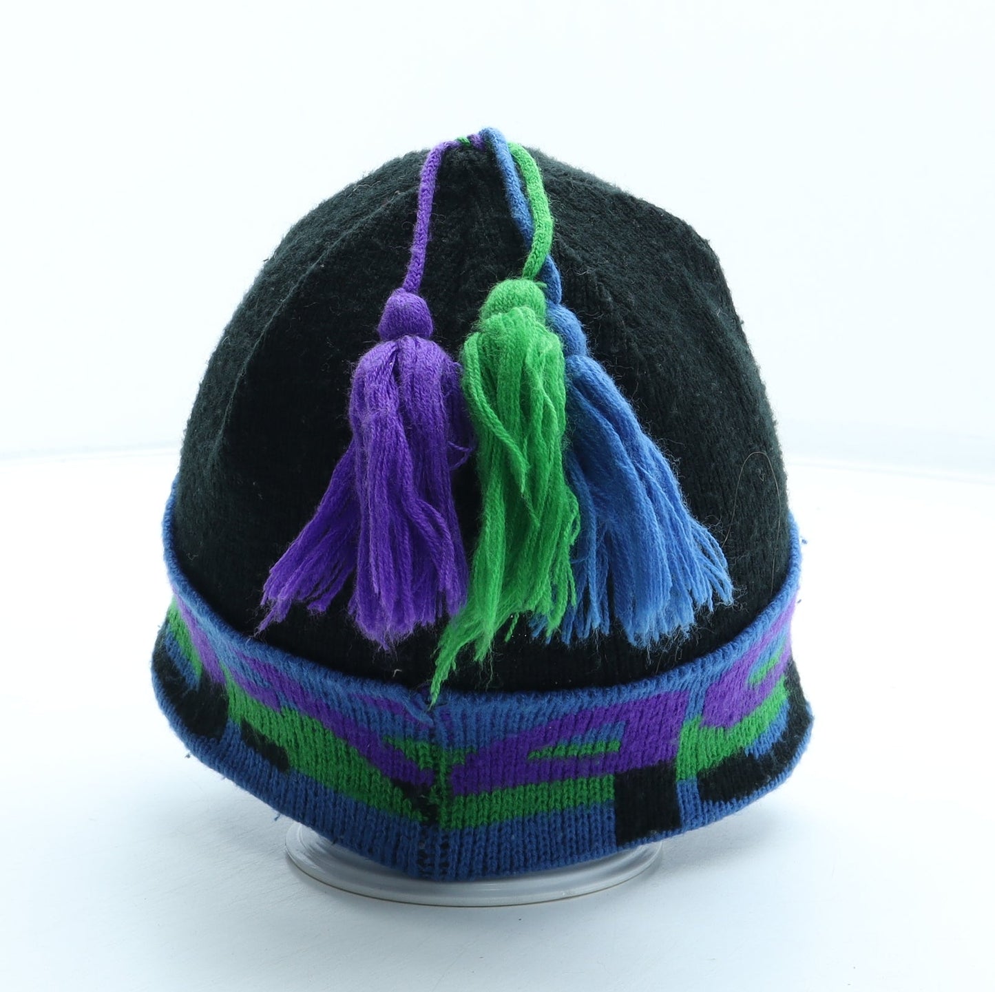 Preworn Mens Multicoloured Acrylic Beanie One Size