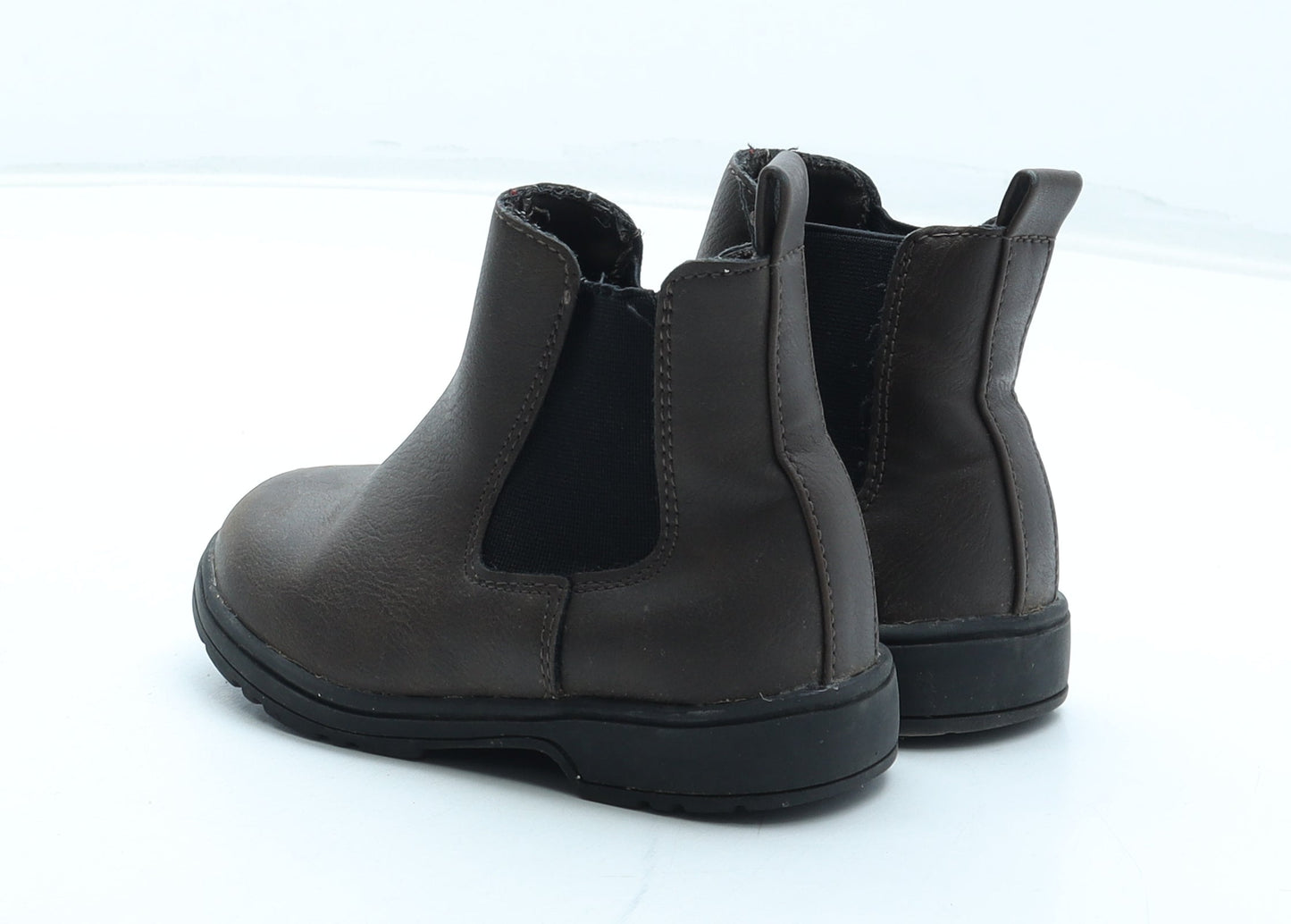 Primark Boys Brown Polyurethane Chelsea Boot UK 6 23
