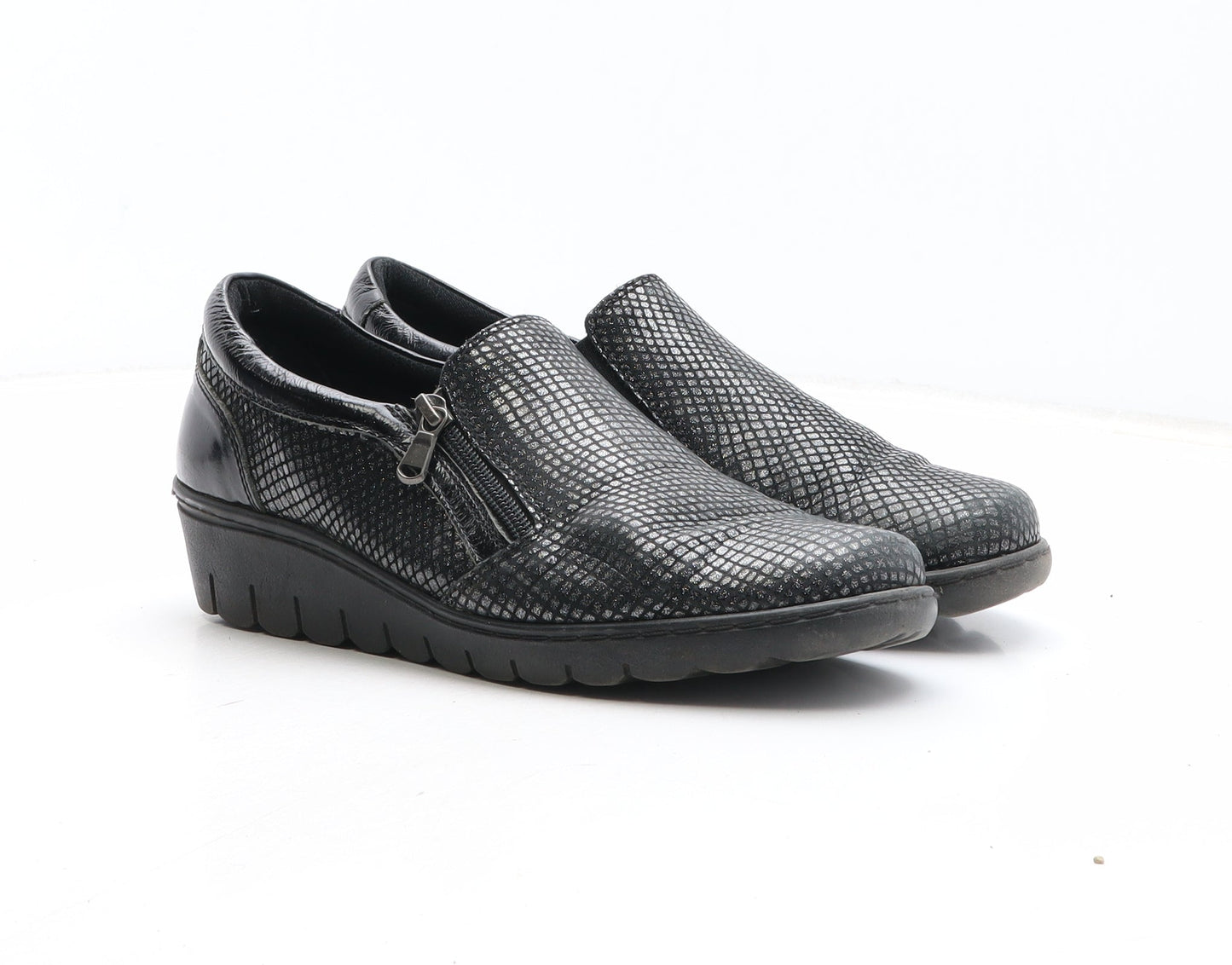 Footsoft Womens Black Synthetic Slip On Casual UK