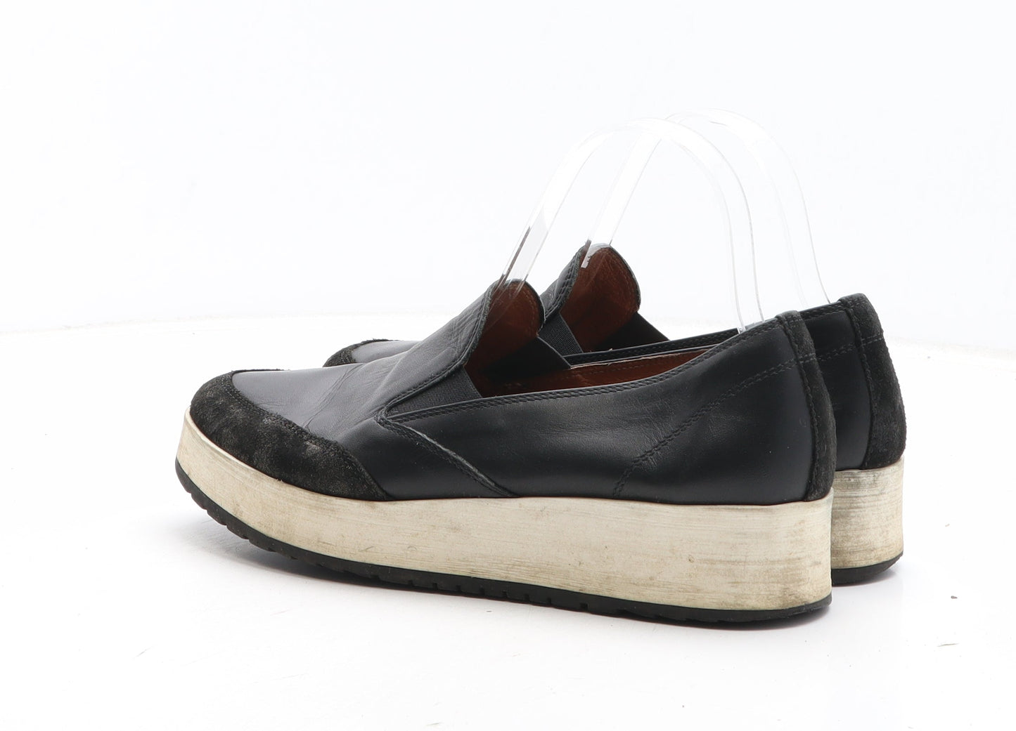 Preworn Womens Black Synthetic Slip On Casual UK