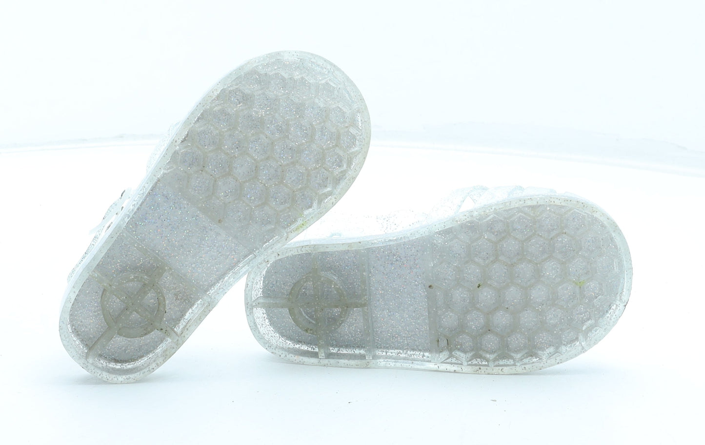 Preworn Girls Clear Rubber Fisherman Sandal UK 9 27