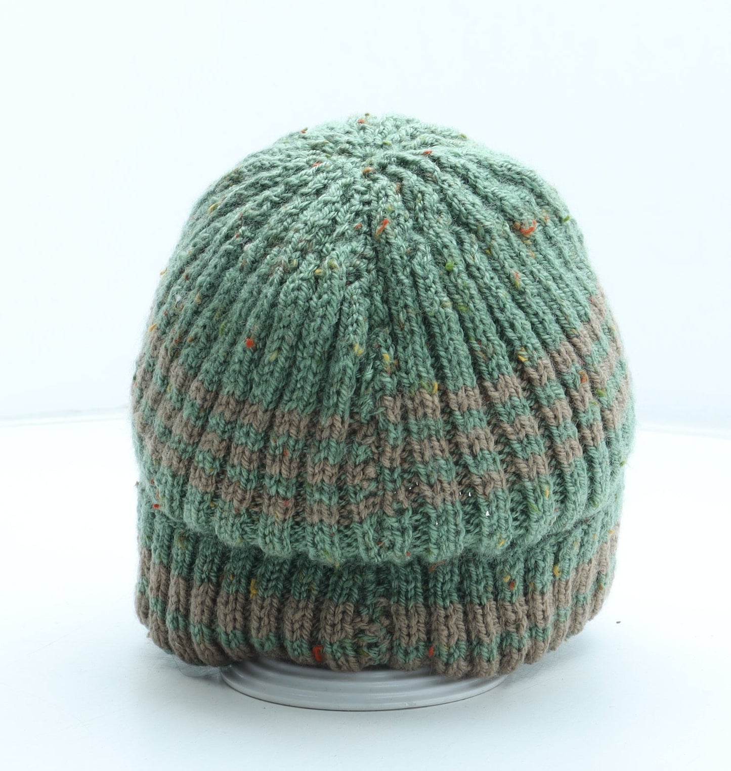 Preworn Womens Green Acrylic Beanie One Size