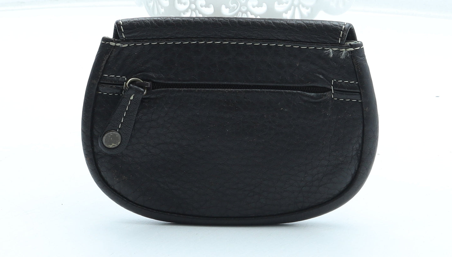 Preworn Womens Brown Leather Bow Tie Wallet Size S