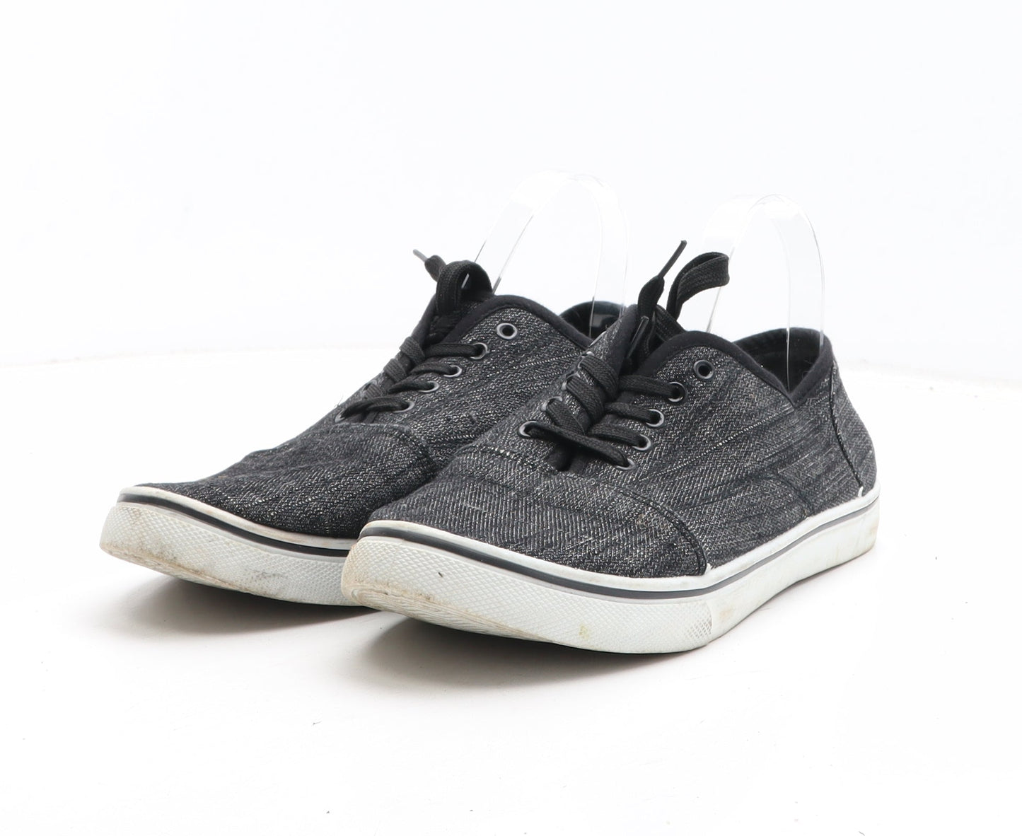 PEP&CO Womens Grey Fabric Trainer Casual UK