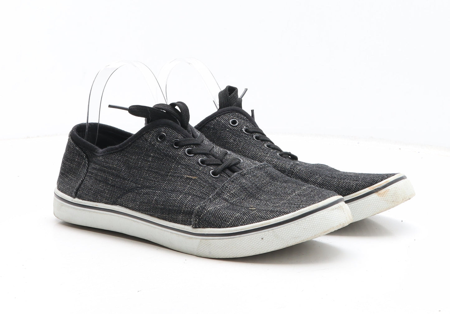 PEP&CO Womens Grey Fabric Trainer Casual UK