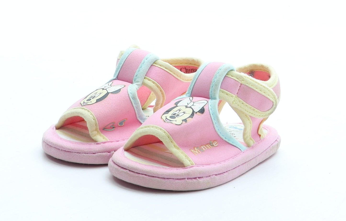 George Girls Pink Polyester Fisherman Flat UK 0-6 Months - Minnie Mouse