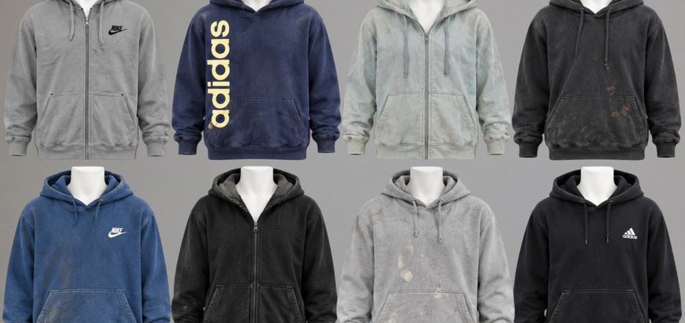 Rework Branded Hoodies & Sweatshirts Wholesale 10 Pack
