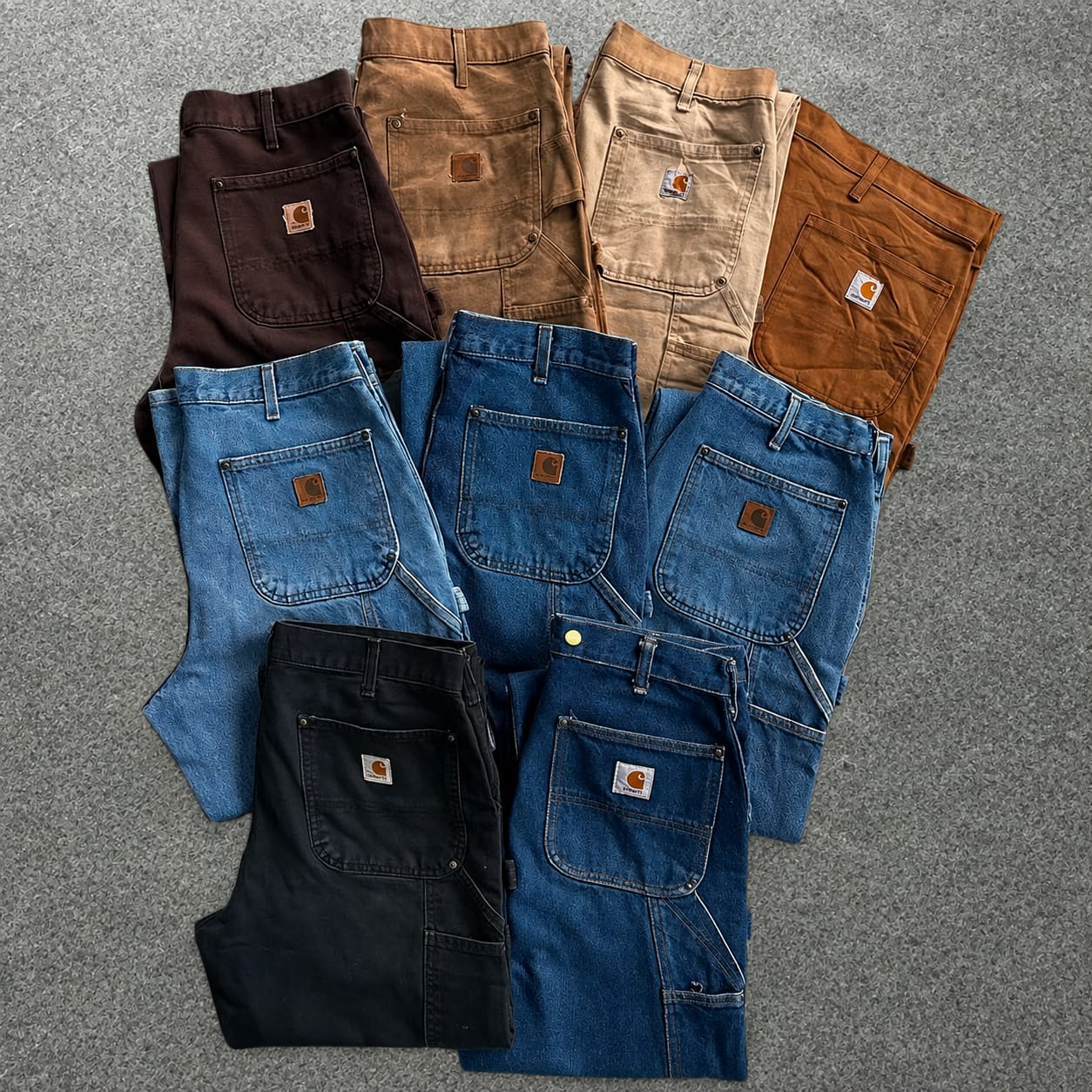 Preloved Carhartt Trousers/Jeans Grade A/B for Resale - 5 Piece