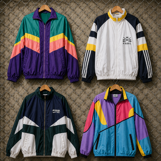 Preloved Retro Shell Jackets Grade A/B for Resale - 5 Piece