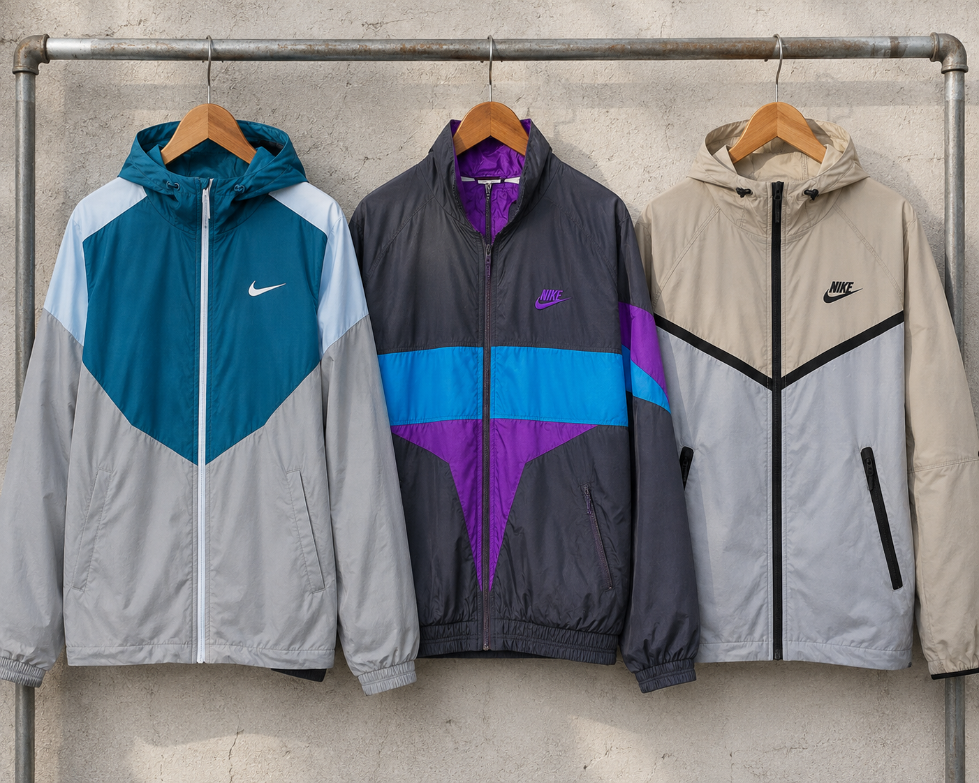 Preloved Nike Windbreakers Grade A/B for Resale - 5 Piece