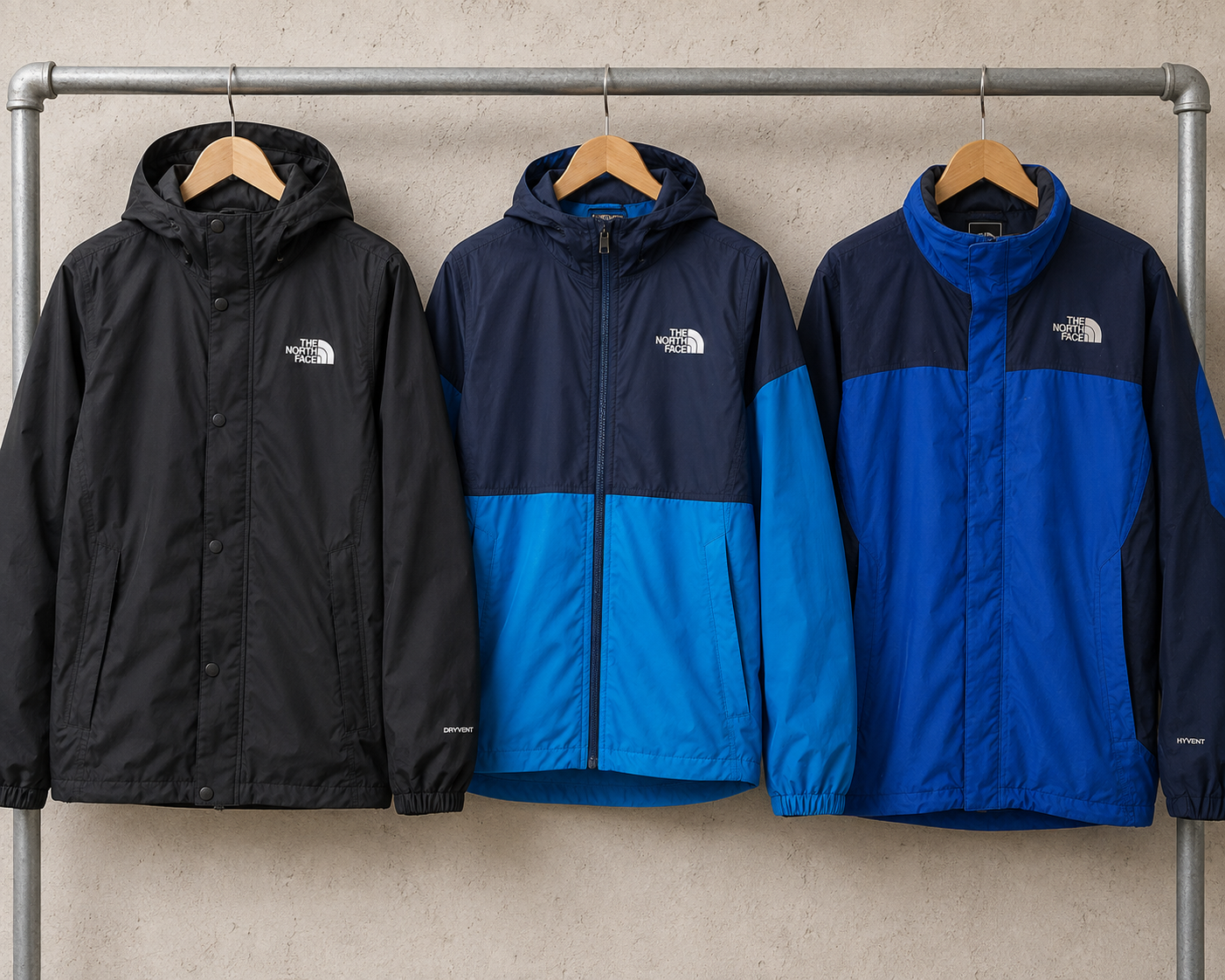 Preloved The North Face Nylon Jackets Grade A/B for Resale - 5 Piece