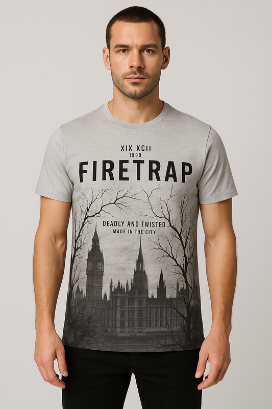Firetrap Clothing Bundle - 5 Pack Preloved Mens T-Shirts