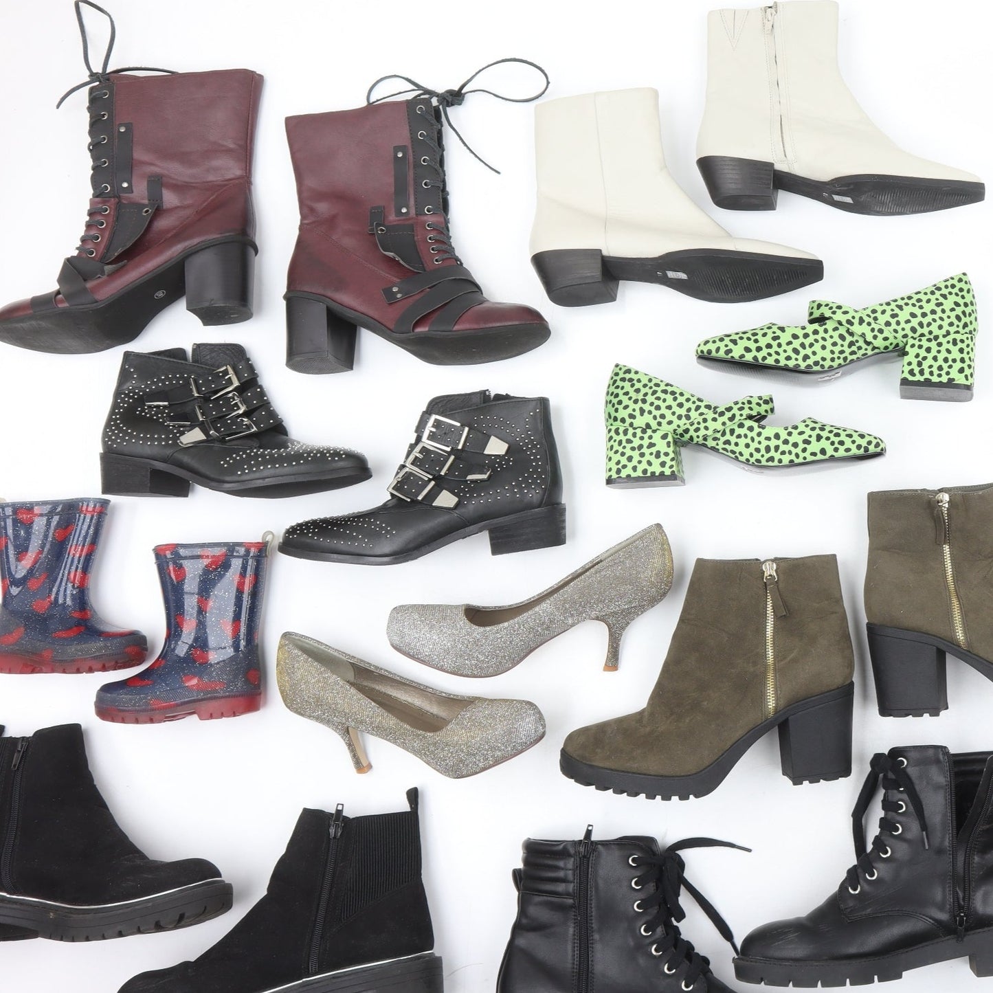 Mixed Branded Footwear Wholesale Lot – Assorted Grades and Styles (15-20 Pairs)