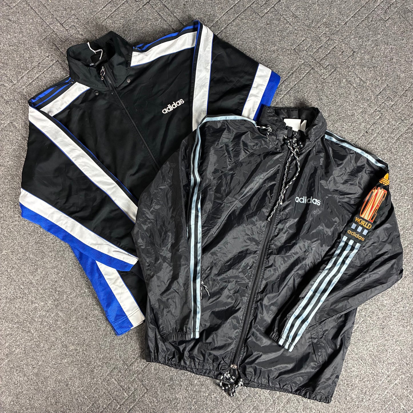 Preloved Adidas Track Jackets Grade A/B for Resale - 5 Piece