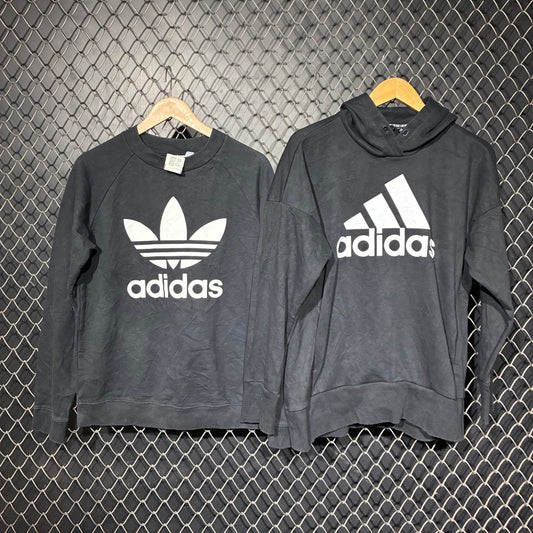Preloved Adidas Sweatshirts Grade A/B for Resale - 5 Piece