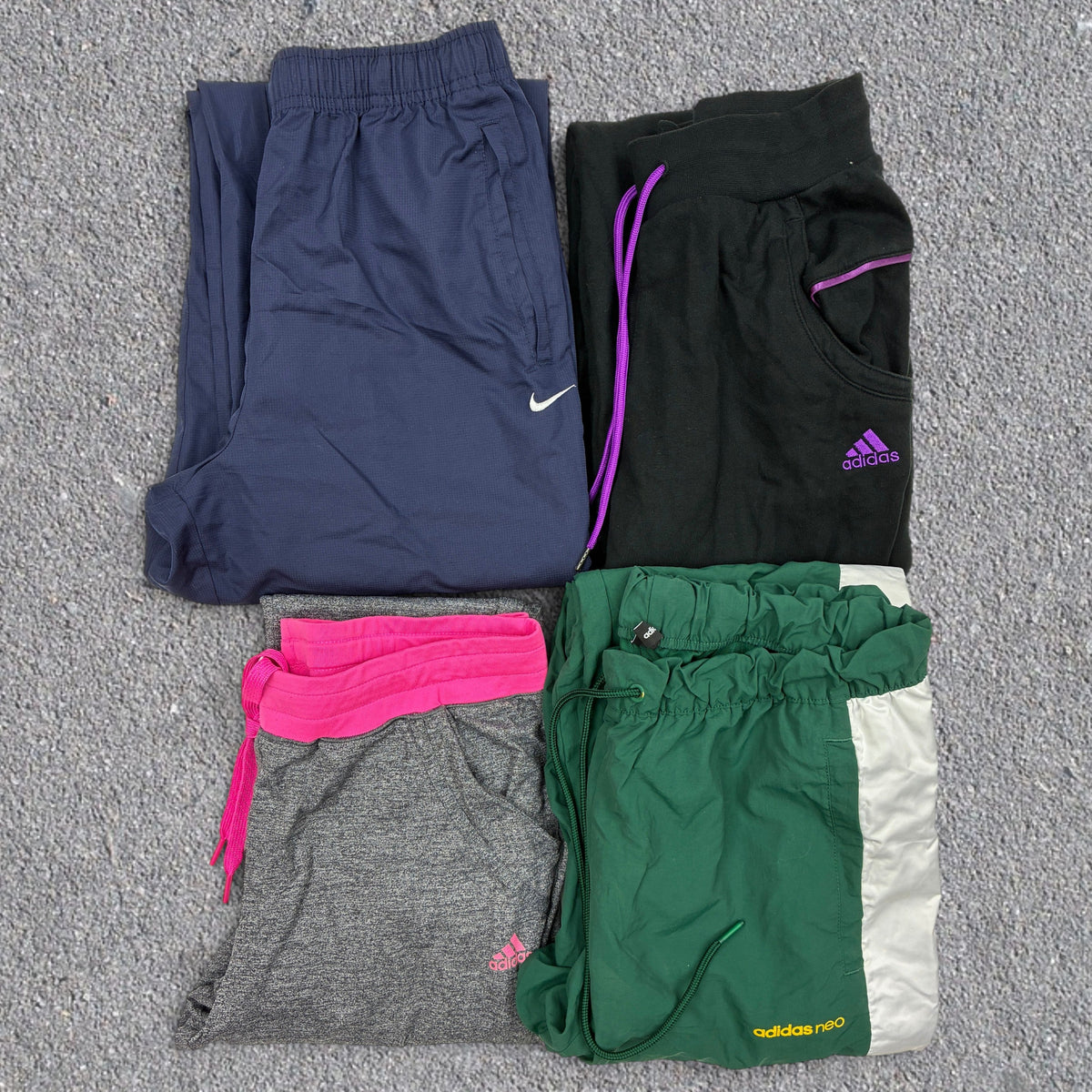 Discontinued Preloved Branded Track Pants Wholesale 10 Pack - For Resale