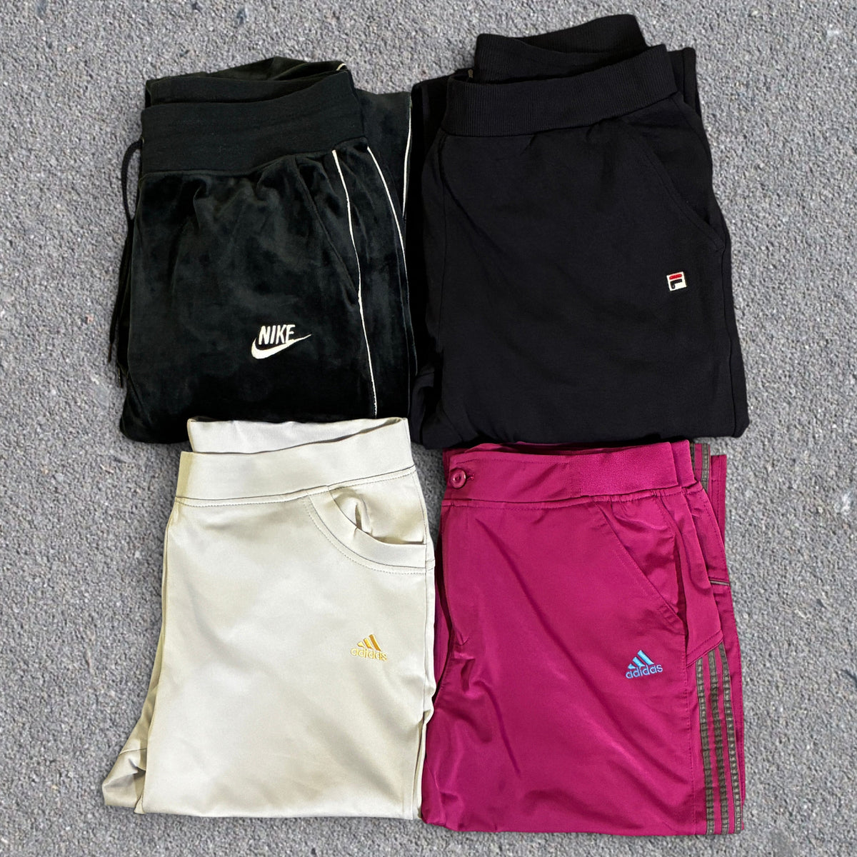 Discontinued Preloved Branded Track Pants Wholesale 10 Pack - For Resale