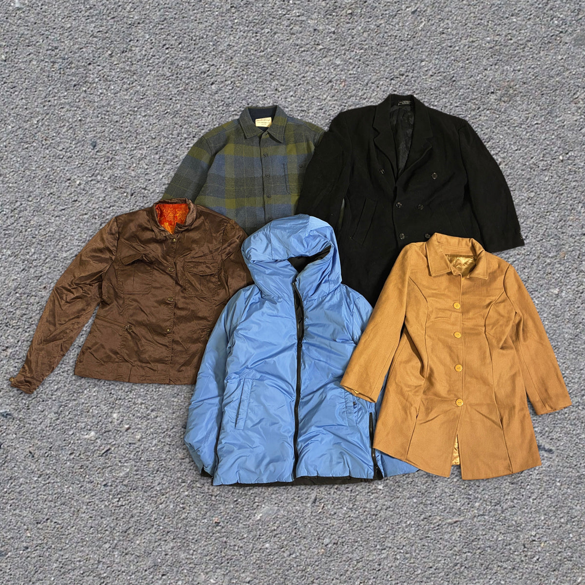 Ex-Depop Preloved Vintage Coats 5 Pack Wholesale Bundle - For Resale