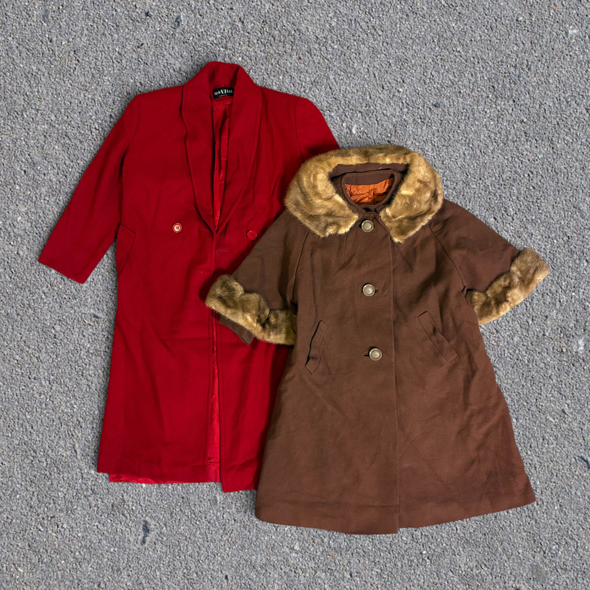 Ex Clearance Preloved Vintage Coats 5 Pack Wholesale Bundle - For Resale