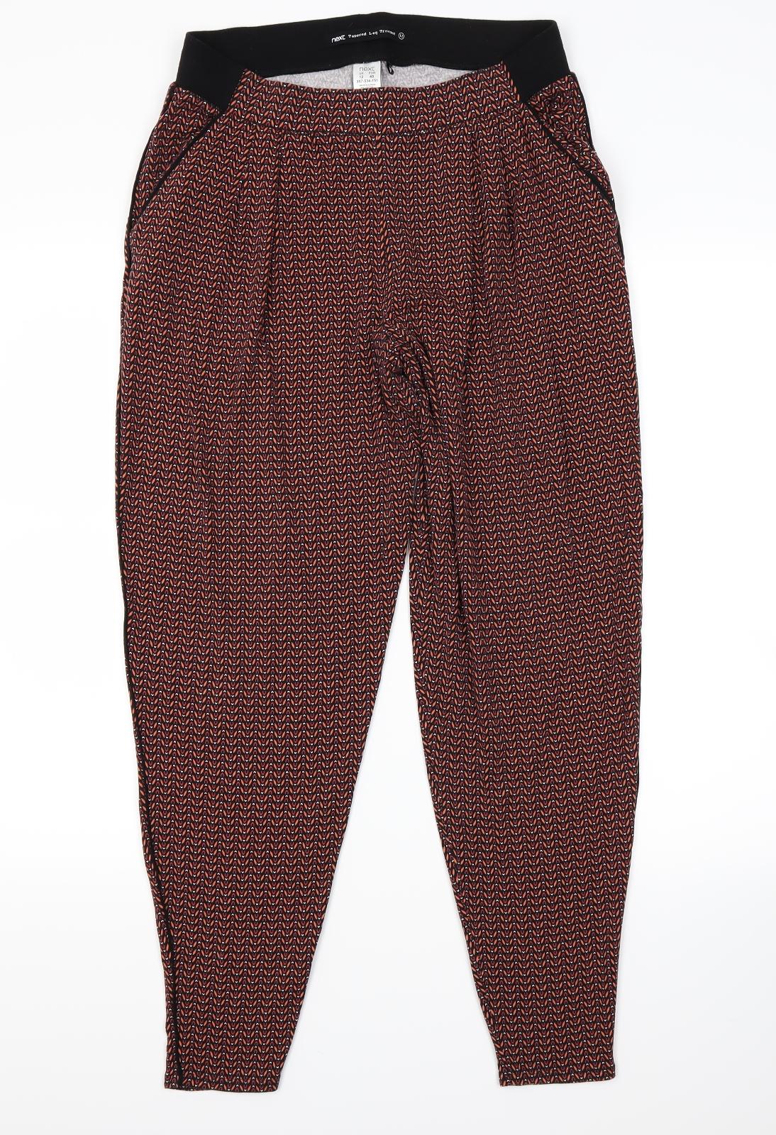 NEXT Womens Brown   Trousers  Size 12 L28 in