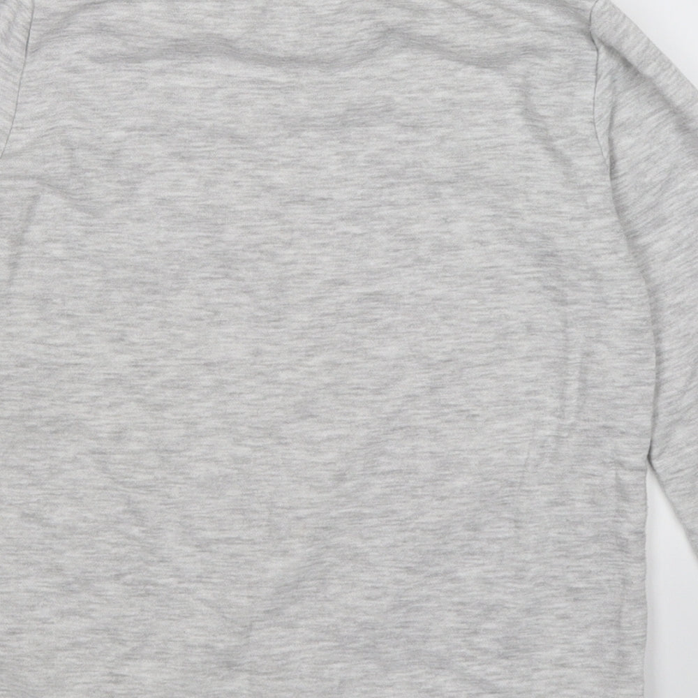 H&M Girls Grey  Jersey Pullover Sweatshirt Size 8-9 Years  - unicorn magic
