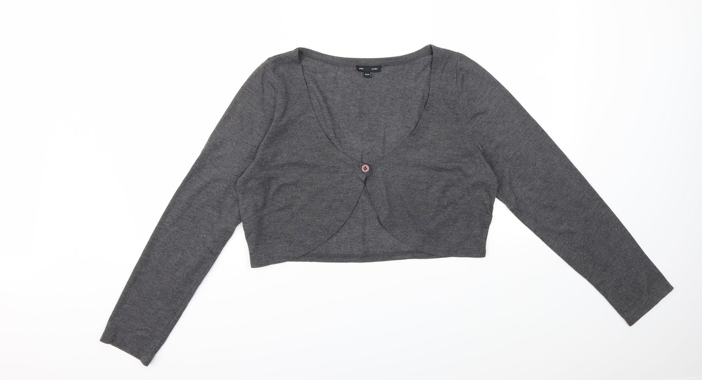 Preworn Womens Grey   Cardigan Jumper Size 16