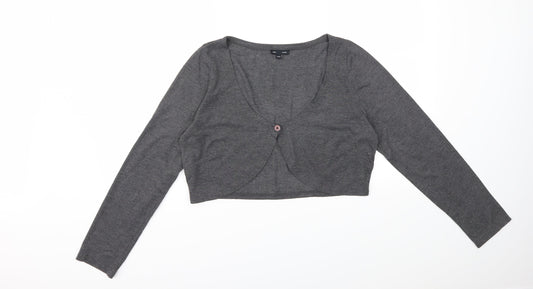 Preworn Womens Grey   Cardigan Jumper Size 16