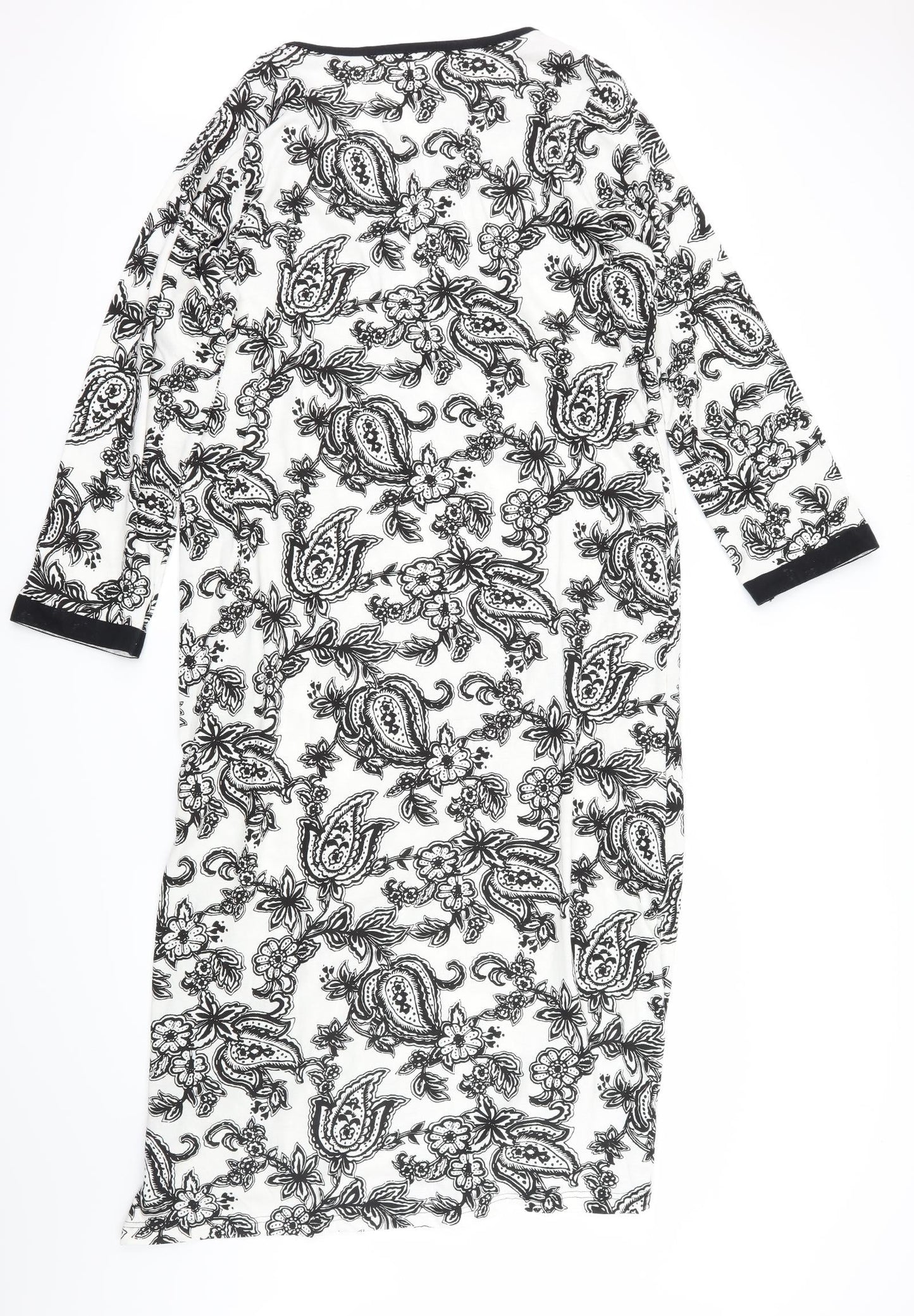 Milarosa Womens White Floral  Maxi  Size 12