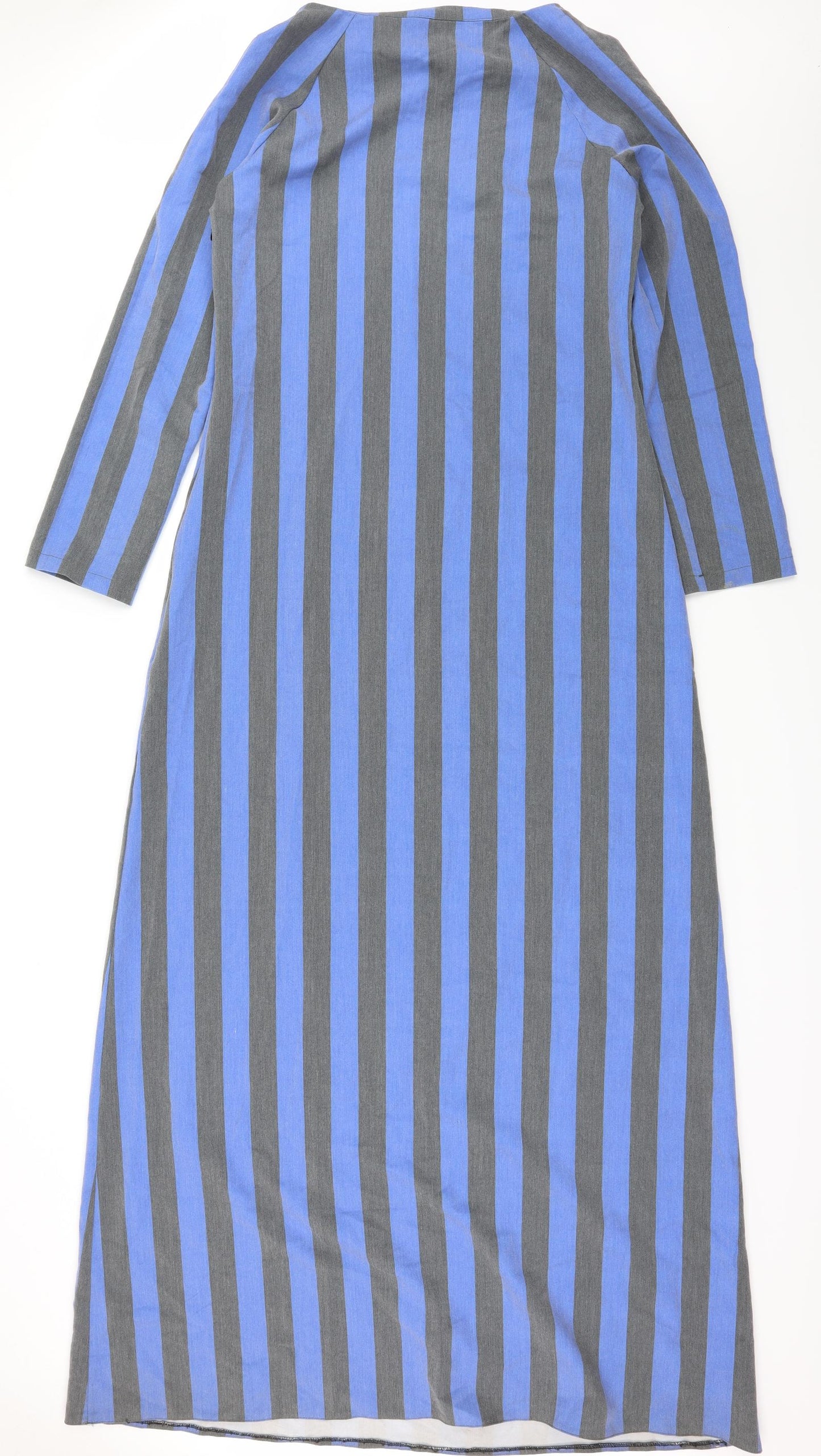 Moda Womens Blue Striped  Maxi  Size 14