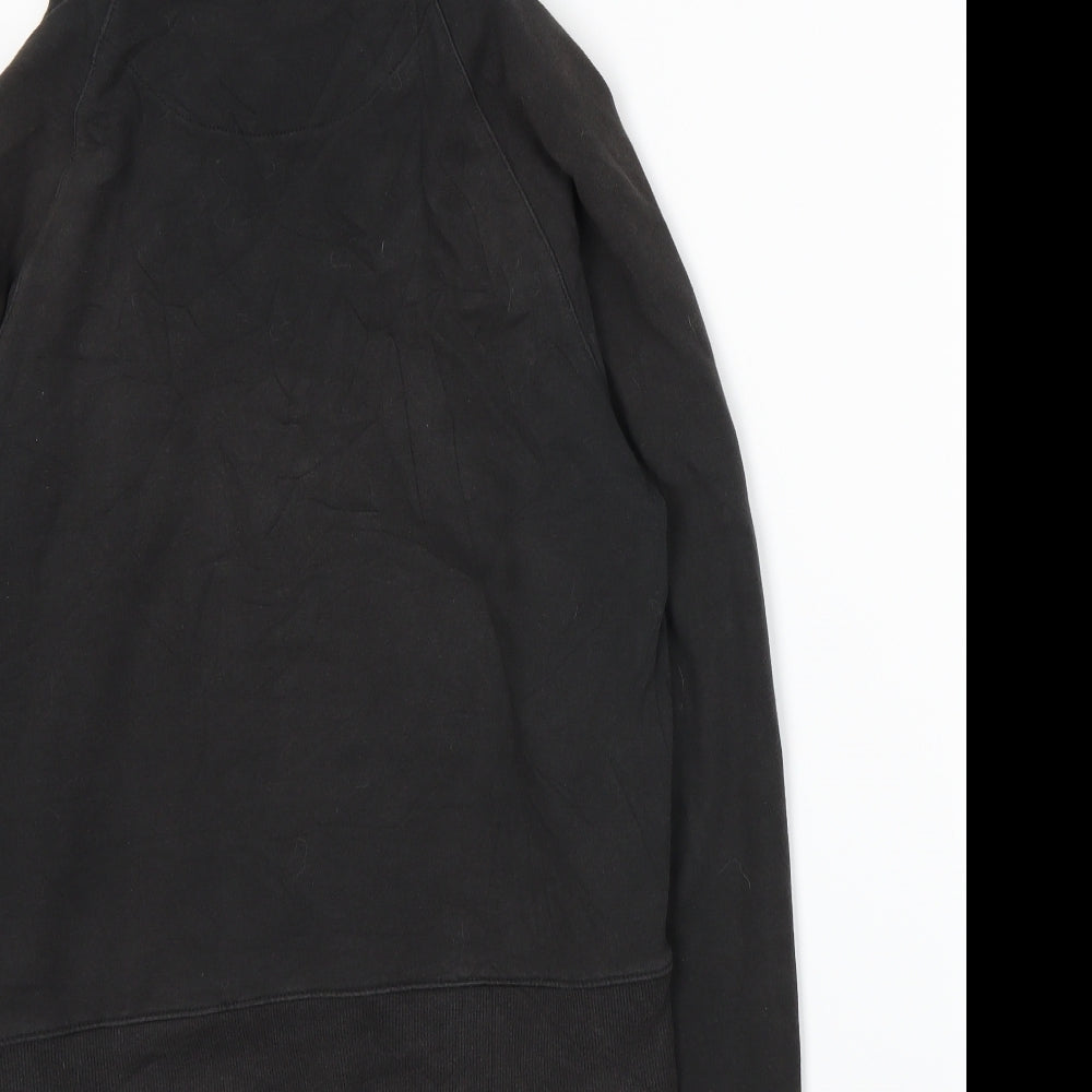 John Lewis Mens Black   Full Zip Hoodie Size S