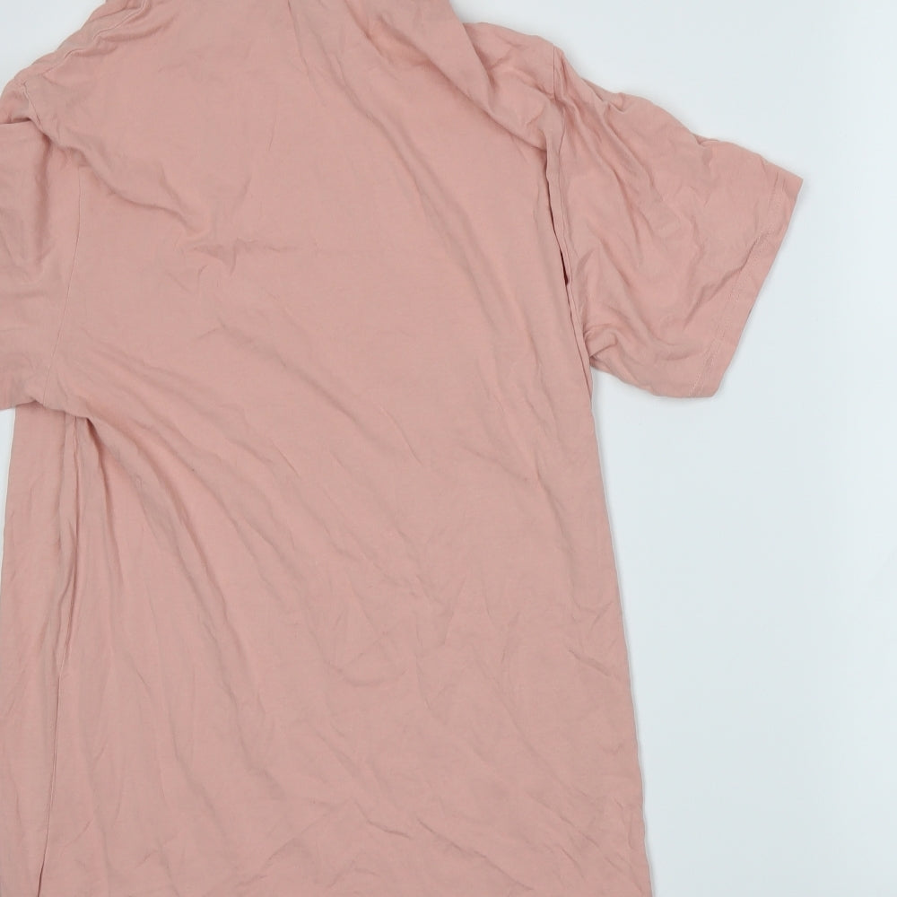FOREVER 21 Mens Pink  Jersey Pullover Hoodie Size S