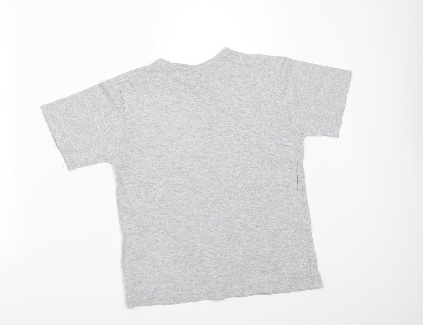 M&Co Boys Grey   Basic T-Shirt Size 8-9 Years