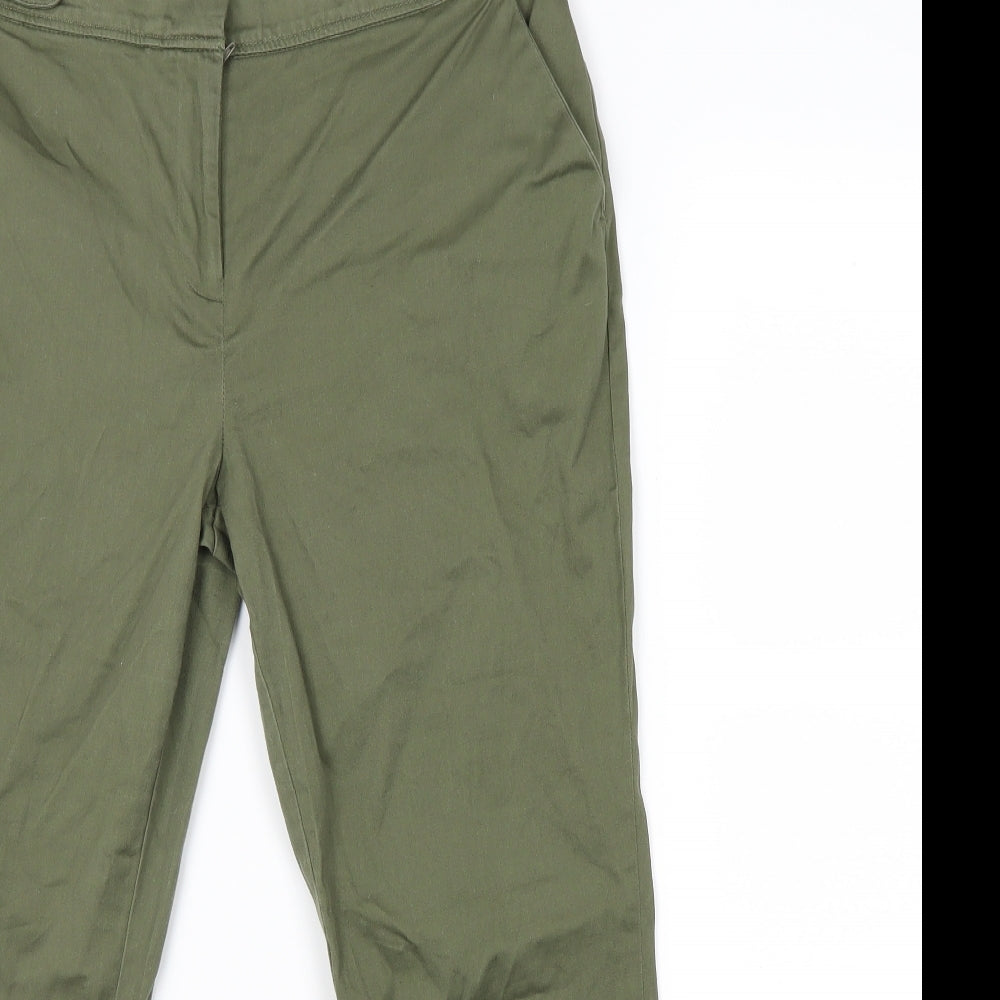 Dorothy Perkins Womens Green   Capri Trousers Size 12 L23 in