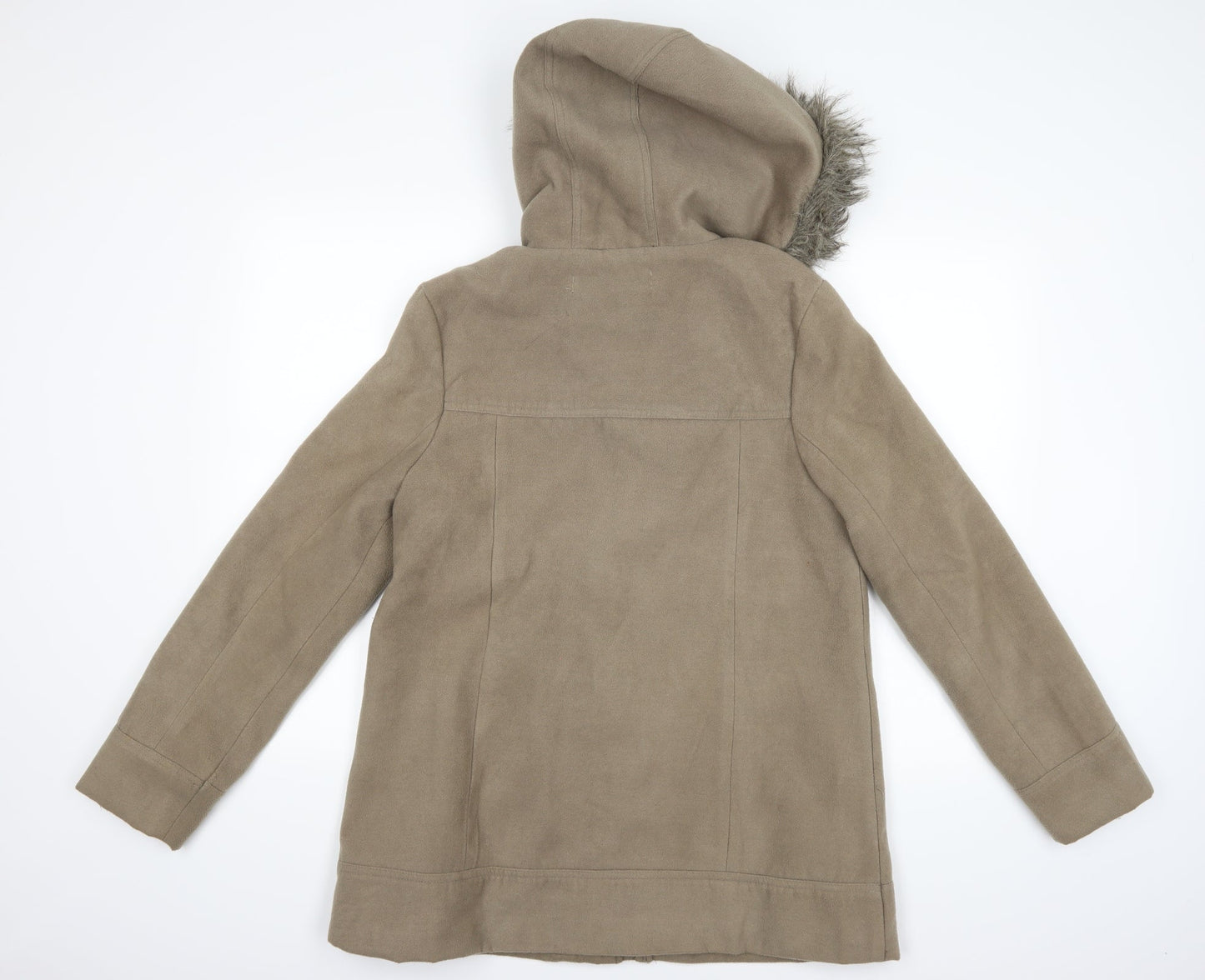 Krisp Womens Brown   Overcoat Coat Size 14