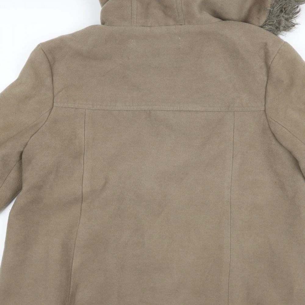 Krisp Womens Brown   Overcoat Coat Size 14