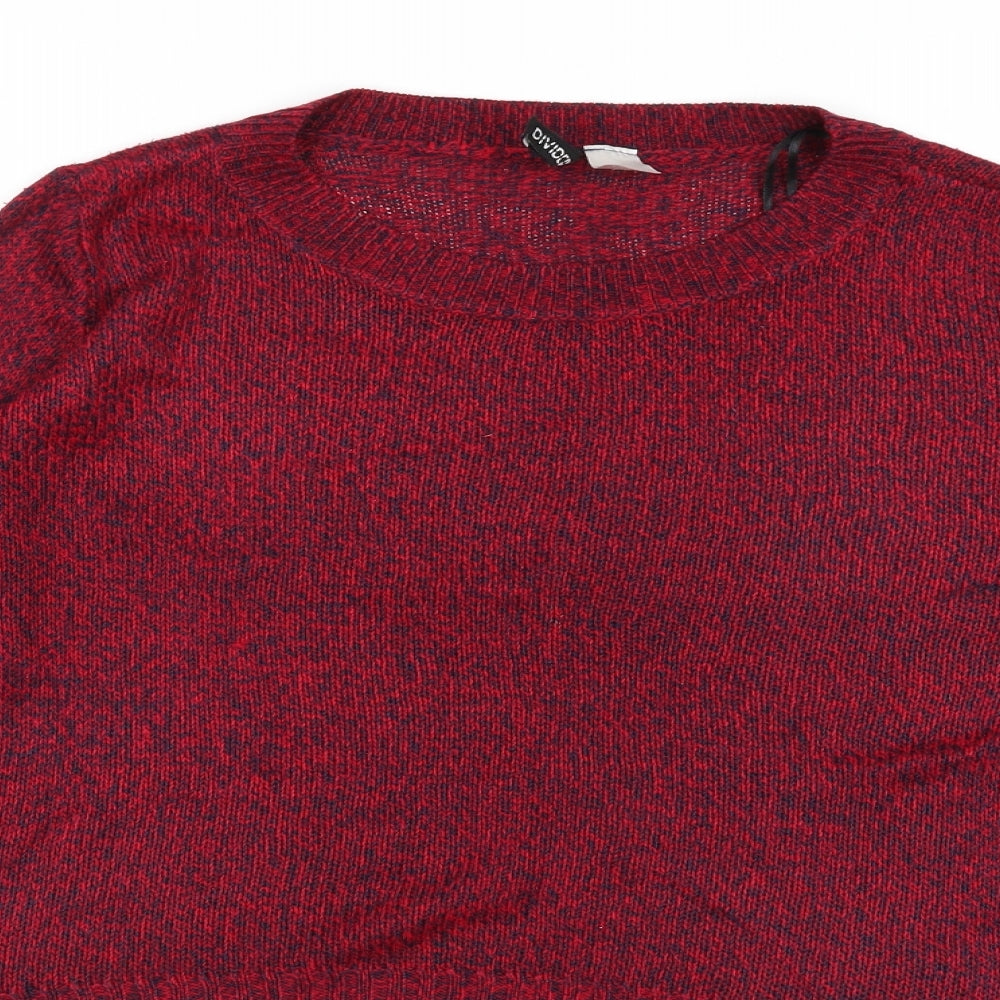 Divided by H&M Womens Red  Knit Pullover Jumper Size S