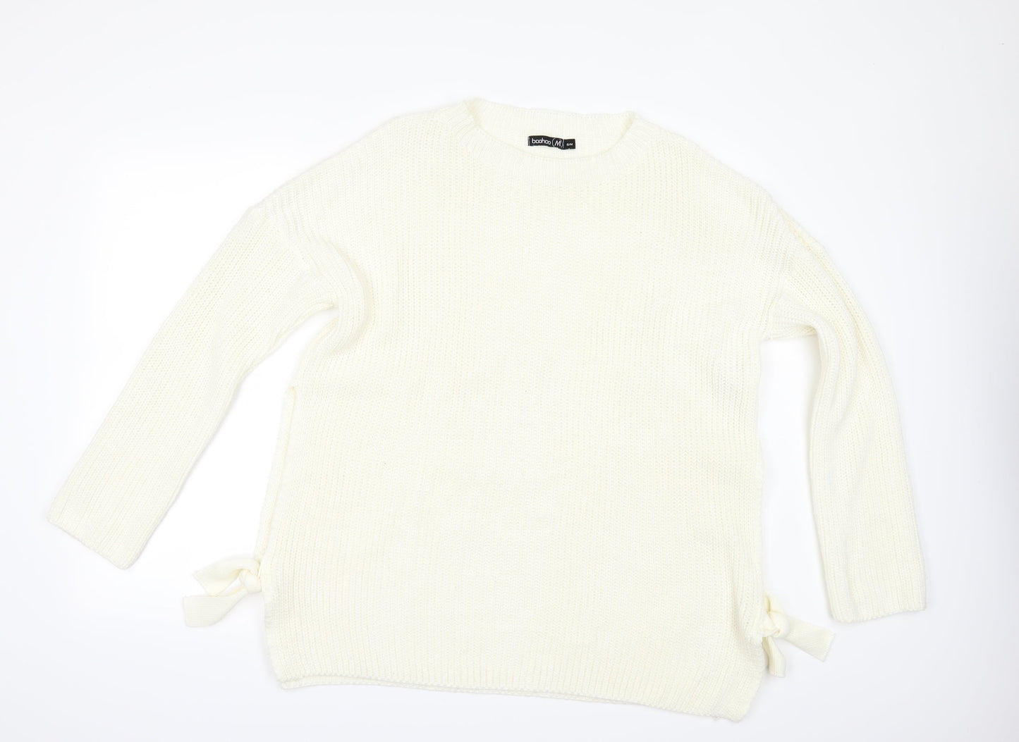 booh Womens Ivory   Pullover Jumper Size M  - tie sides