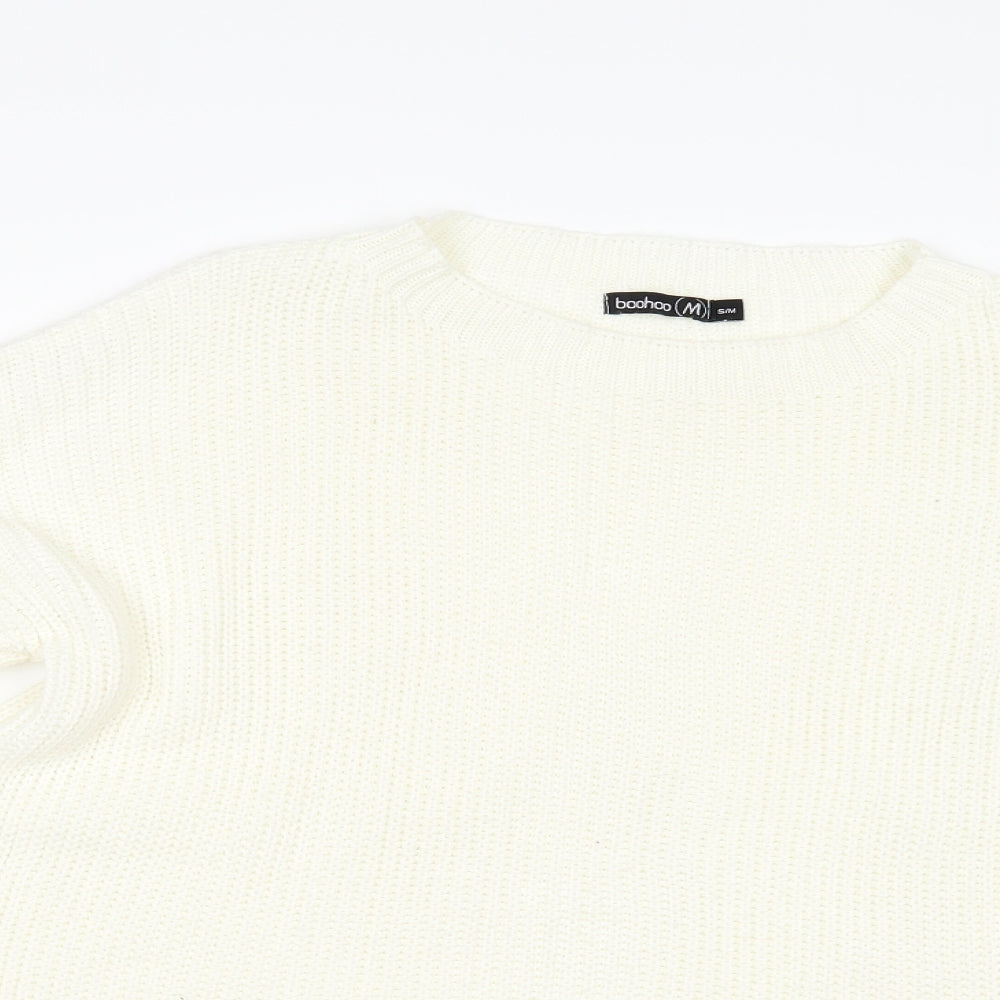 booh Womens Ivory   Pullover Jumper Size M  - tie sides