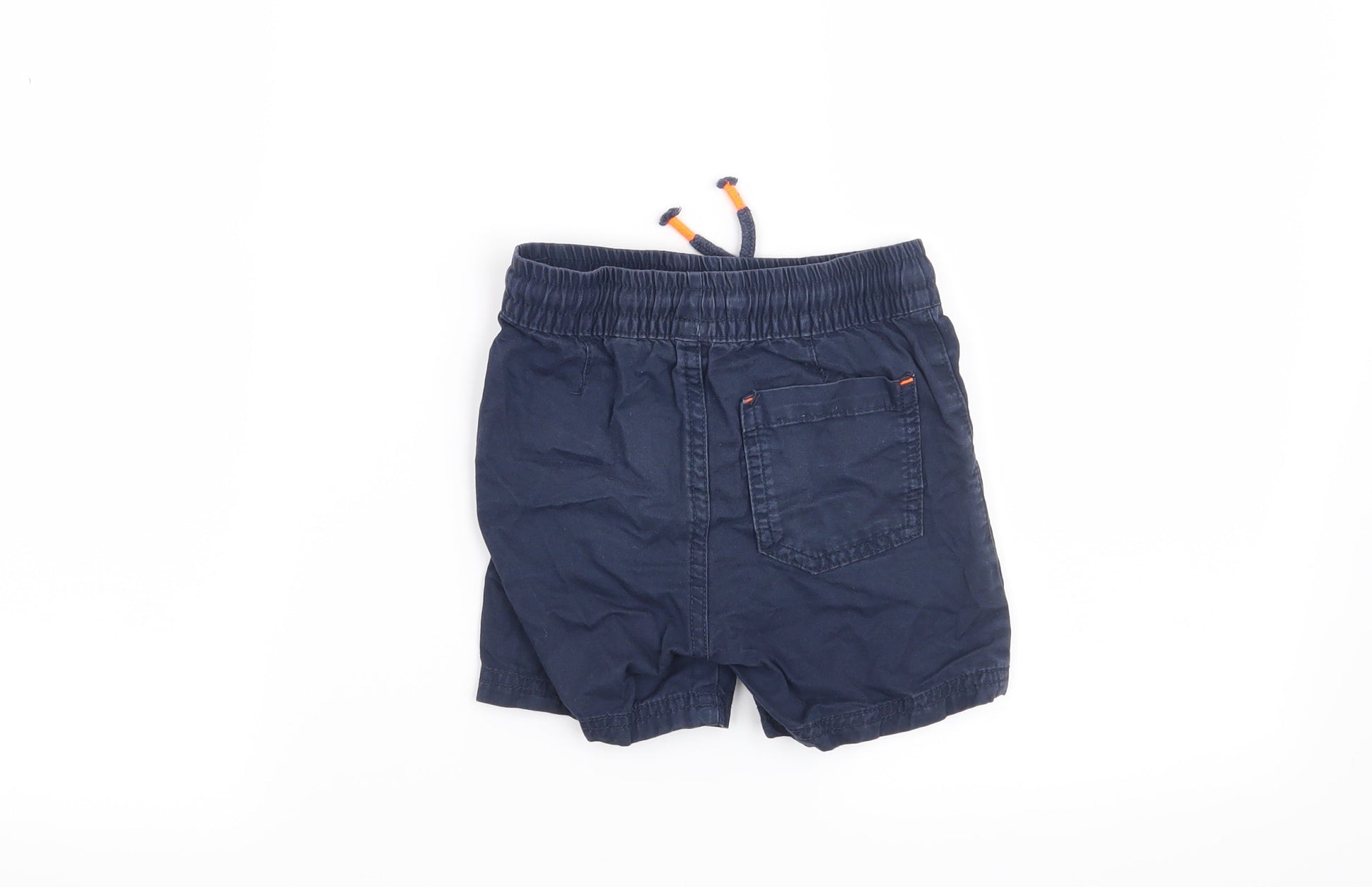 Preloved F&F Boys Blue   Cropped Trousers Size 18-24 Months - Back