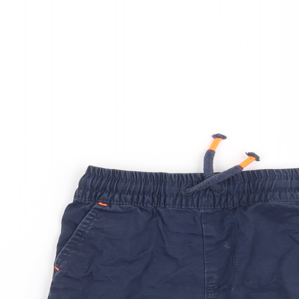 Preloved F&F Boys Blue   Cropped Trousers Size 18-24 Months - Detail