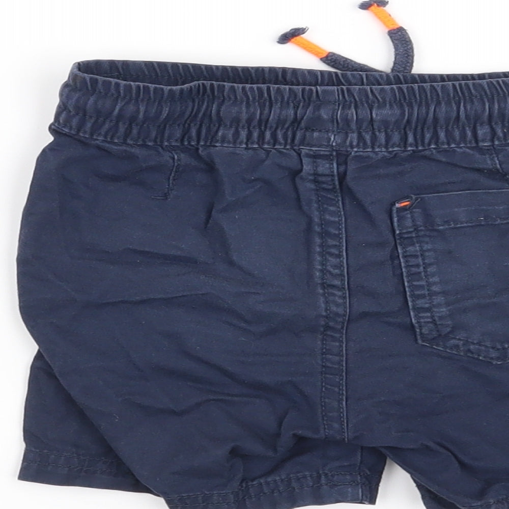 Preloved F&F Boys Blue   Cropped Trousers Size 18-24 Months - Label
