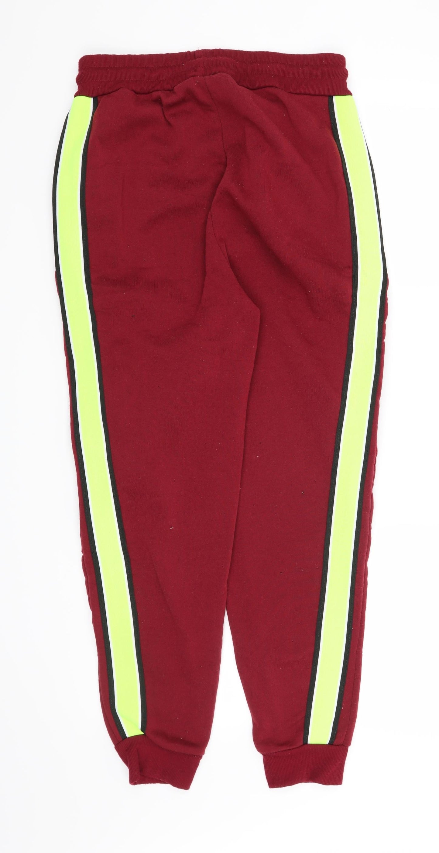 Preworn Womens Red Striped  Sweatpants Trousers Size L L25 in
