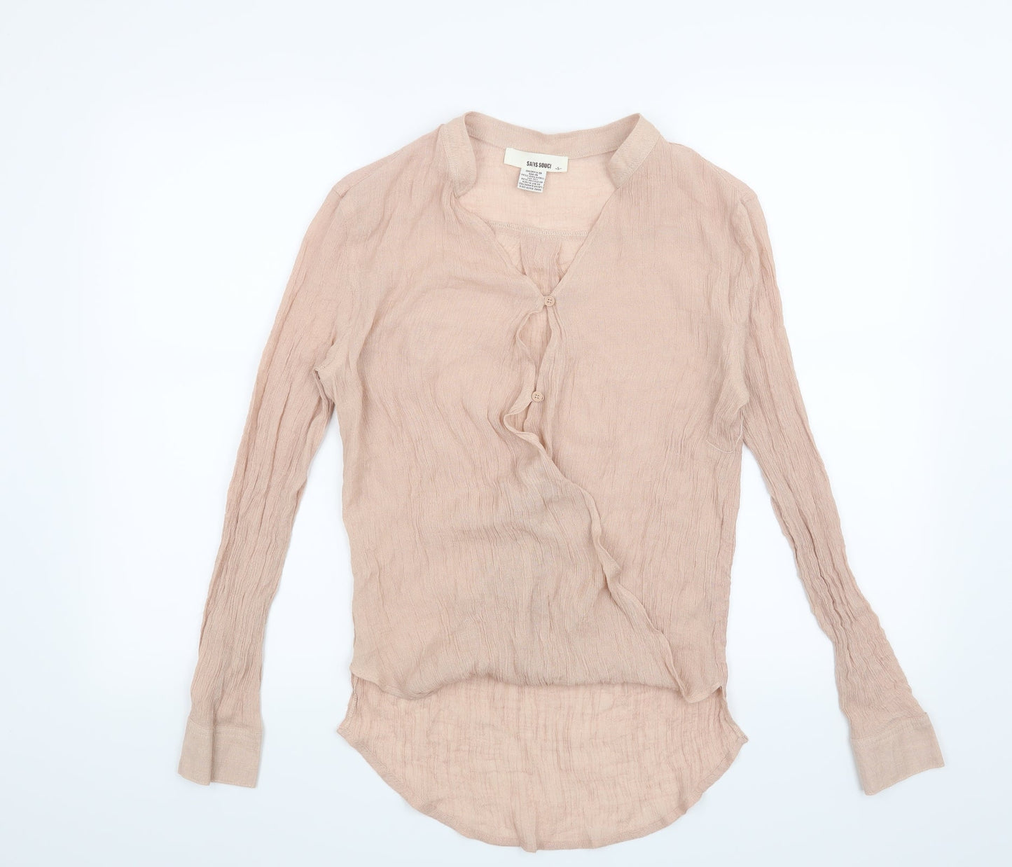 Preworn Womens Pink   Basic Blouse Size S